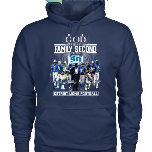 Personalized Detroit Lions God First Family Second All Over Print