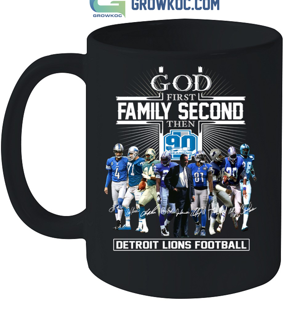 Detroit Lions NFL Personalized God First Family Second Baseball Jersey -  Growkoc