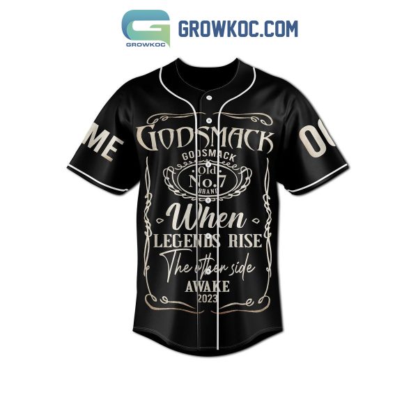 God Smack When Legends Rise The Other Side Awake 2023 Personalized Baseball Jersey