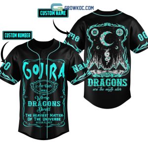 Gojira And Mastodon The Mega Monsters Tour 2023 Personalized Black Design Baseball Jersey