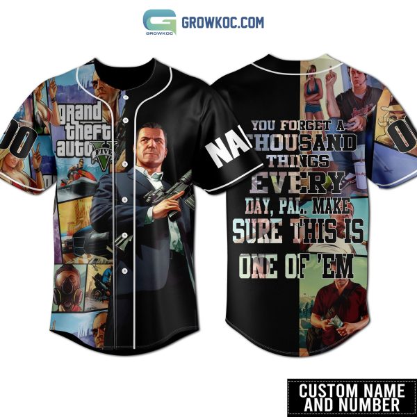 Grand Theft Auto V Personalized Baseball Jersey