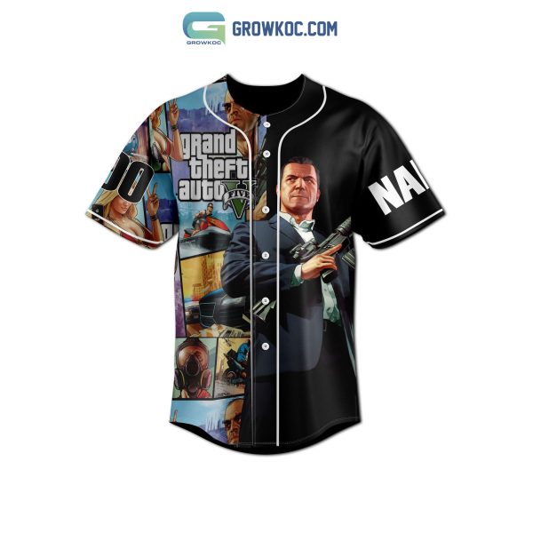 Grand Theft Auto V Personalized Baseball Jersey