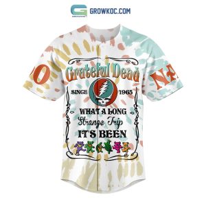 Grateful Dead What A Long Strange Trip It’s Been White Design Personalized Baseball Jersey