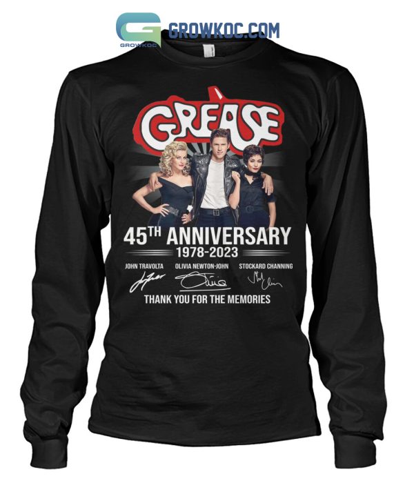 Grease 45th Annivesary 1978 2023 Memories T Shirt