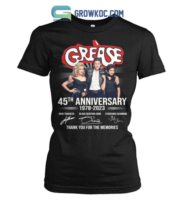 Grease 45th Annivesary 1978 2023 Memories T Shirt
