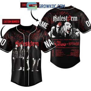 Halestorm Fall Tour 2023 The Warning And New Years Day Personalized Baseball Jersey