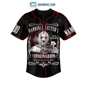 Hannibal Lecter’s Nice Chianti Serve With Liver And Fava Beans Personalized Baseball Jersey
