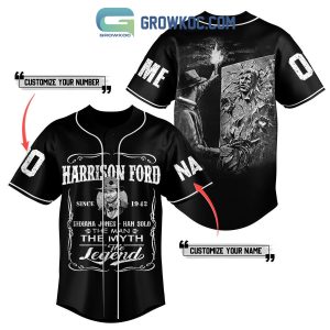 Harrison Ford Indiana Jones Han Solo The Legend Personalized Baseball Jersey