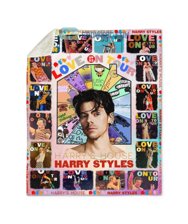 Harry Styles Harry’s House Love On Tour Fleece Blanket Quilt