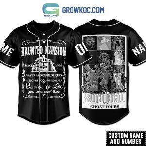 Haunted Mansion Ghost Tours Personalized Baseball Jersey