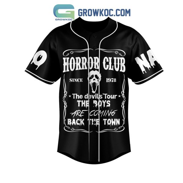 Horror Club The Devils’ Tour The Boys Are Coming Back The Town Personalized Baseball Jersey