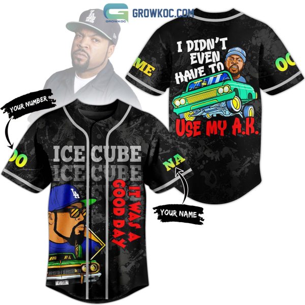 Ice Cube It Was A Good Day Personalized Baseball Jersey