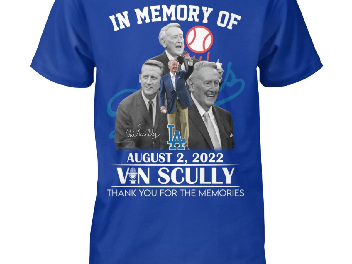 Official in Memory Of Vin Scully Memories T Shirt, hoodie, sweater, long  sleeve and tank top