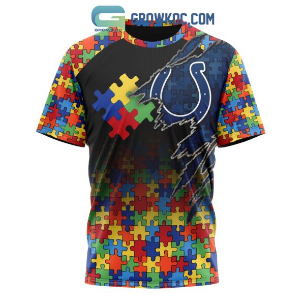 Indianapolis Colts NFL Special Autism Awareness Design Hoodie T Shirt