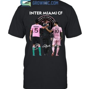 Inter Miami FC Messi Sergio Busquets And David Beckham T Shirt