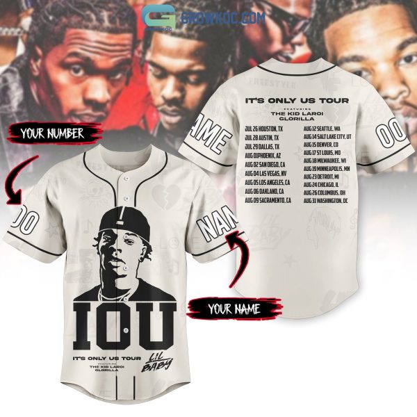 It’s Only Us Tour Lil Baby Personalized Baseball Jersey