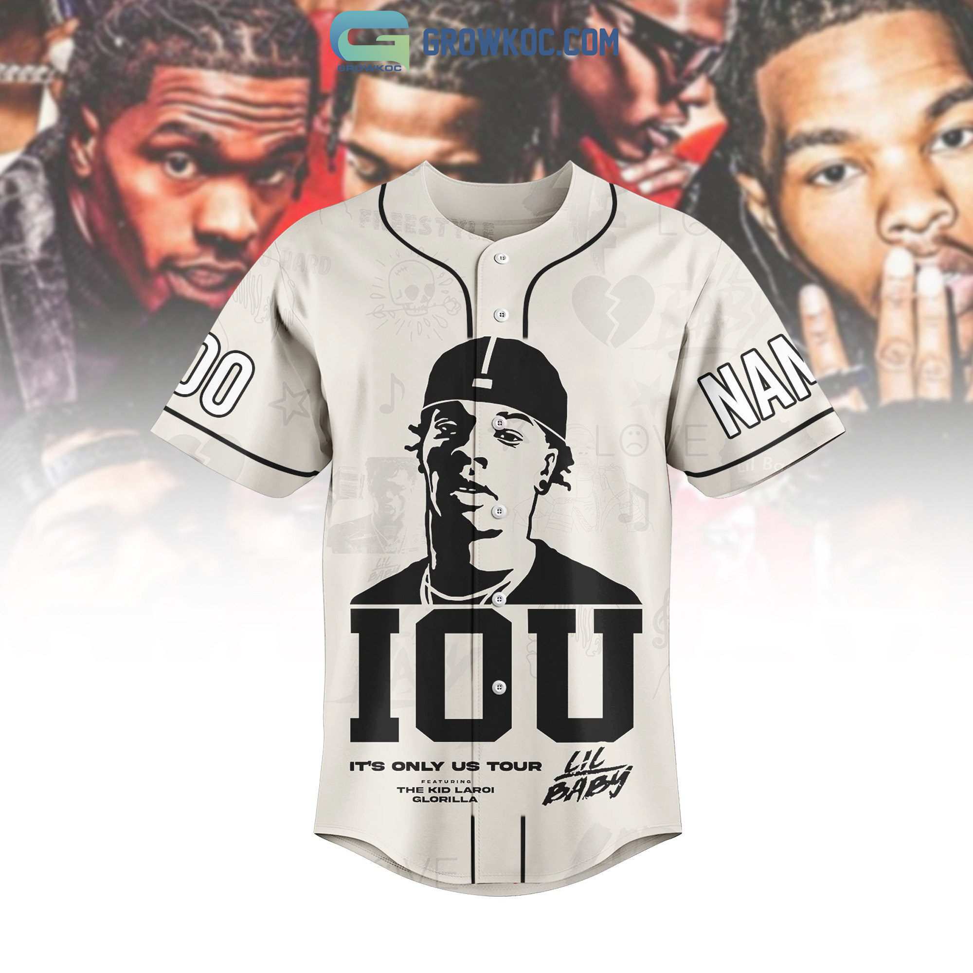 It's Only Us Tour Lil Baby Personalized Baseball Jersey