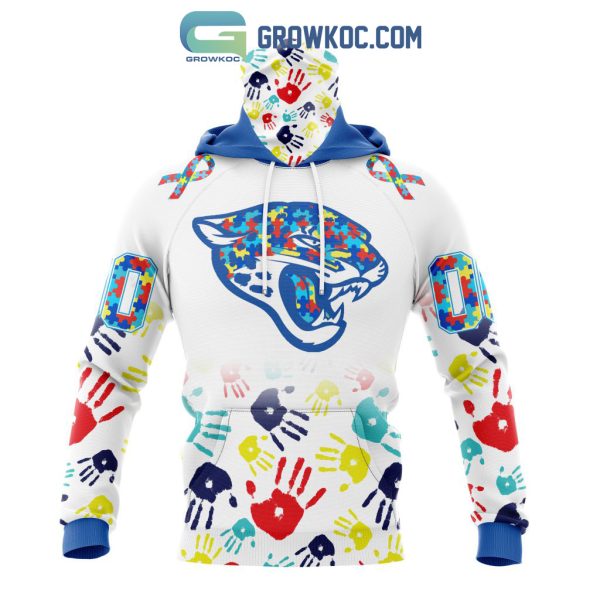 Jacksonville Jaguars NFL Special Fearless Against Autism Hands Design Hoodie T Shirt