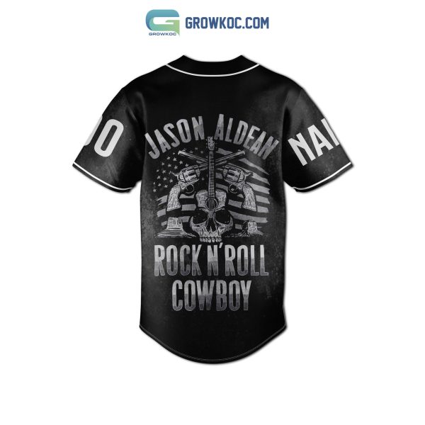 Jason Aldean Rock N’ Roll Cowboy Country Music Personalized Baseball Jersey