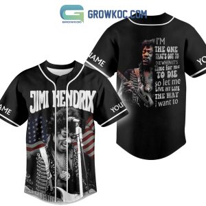 Jimi Hendrix I'm The One That's Got To Die Personalized Baseball Jersey