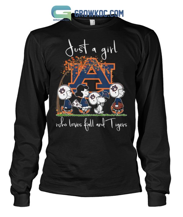 Just A Girl Who Loves fall And Tigers T Shirt
