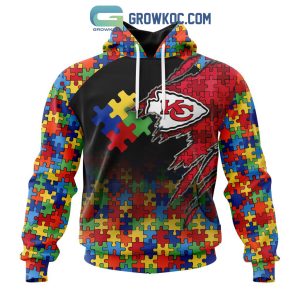 Kansas City Chiefs NFL Special Autism Awareness Design Hoodie T Shirt