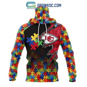 Kansas City Chiefs NFL Special Autism Awareness Design Hoodie T