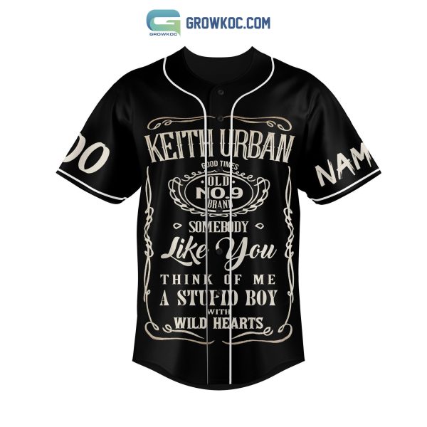 Keith Urban I Wanna Love Somebody Like You Personalized Baseball Jersey