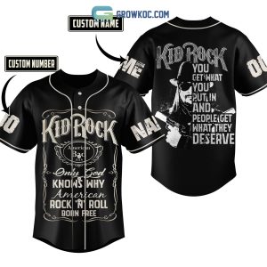Kid Rock American Rock N Roll Born Free Personalized Baseball Jersey