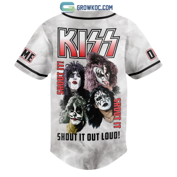 Kiss Band Shout It Out Loud Personalized Baseball Jersey
