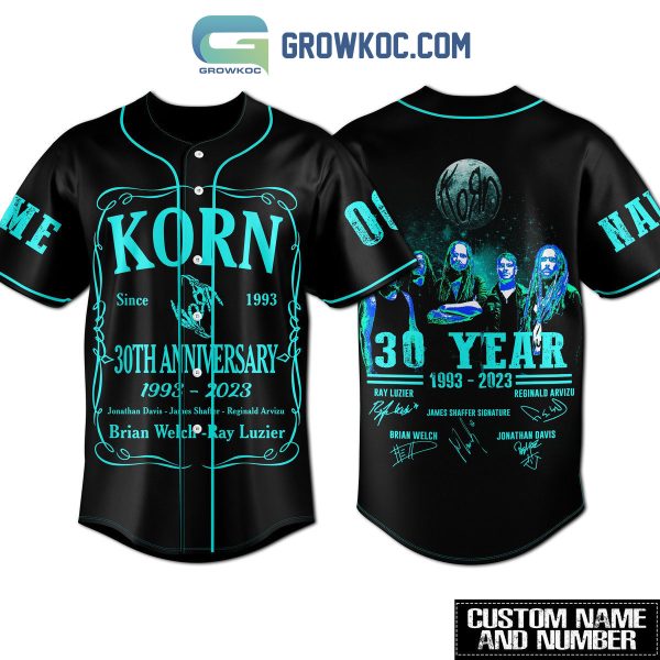 Korn 30th Anniversary 1993 2023 Personalized Baseball Jersey
