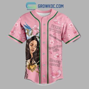 Lana Del Rey Born To Die Lust For Life Honey Moon Pink Design Baseball Jersey