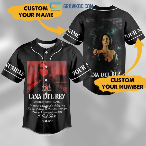 Lana Del Rey Queen Of Coney Island Personalized Baseball Jersey