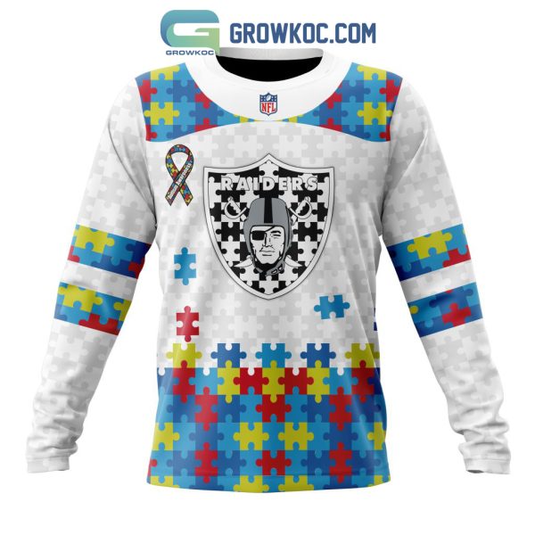 Las Vegas Raiders NFL Autism Awareness Personalized Hoodie T Shirt