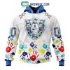 Kansas City Chiefs NFL Special Fearless Against Autism Hands Design Hoodie T Shirt