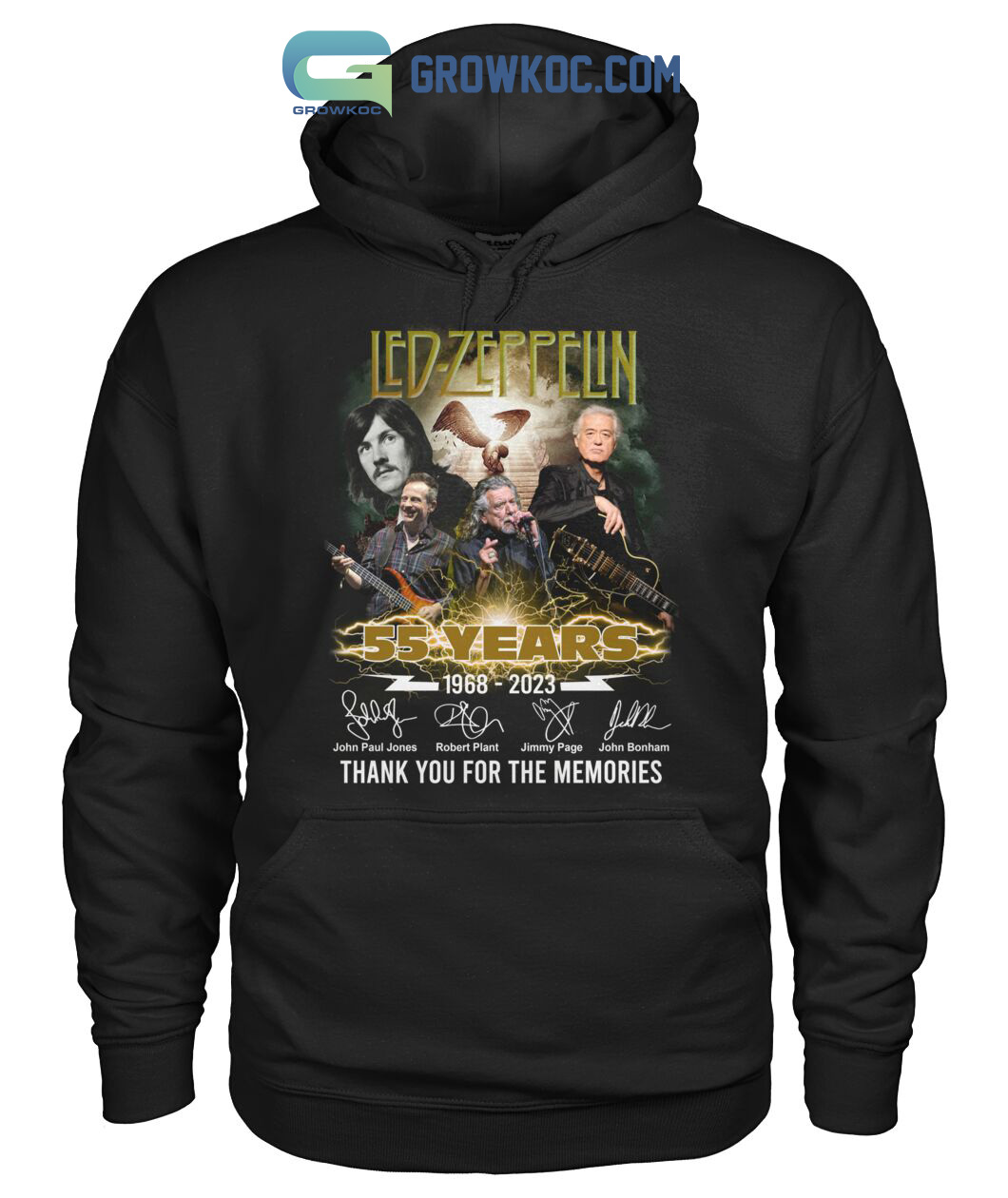 Led Zeppelin 55 Years 1968 2023 Memories T Shirt