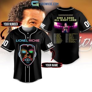 Lionel Richie Earthwind&Fire Sing A Song All Night Long Personalized Baseball Jersey