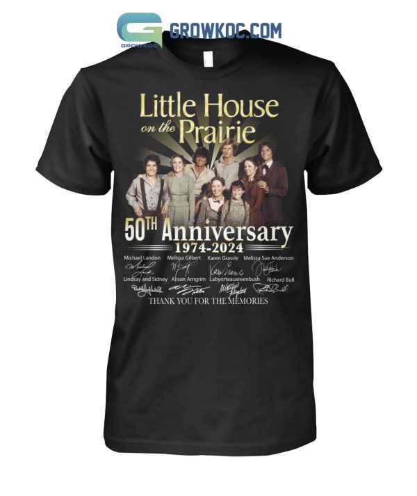Little House On The Prairie 50th Anniversary 1974 2024 Memories T Shirt