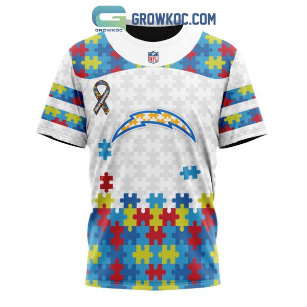Los Angeles Chargers NFL Autism Awareness Personalized Hoodie T Shirt