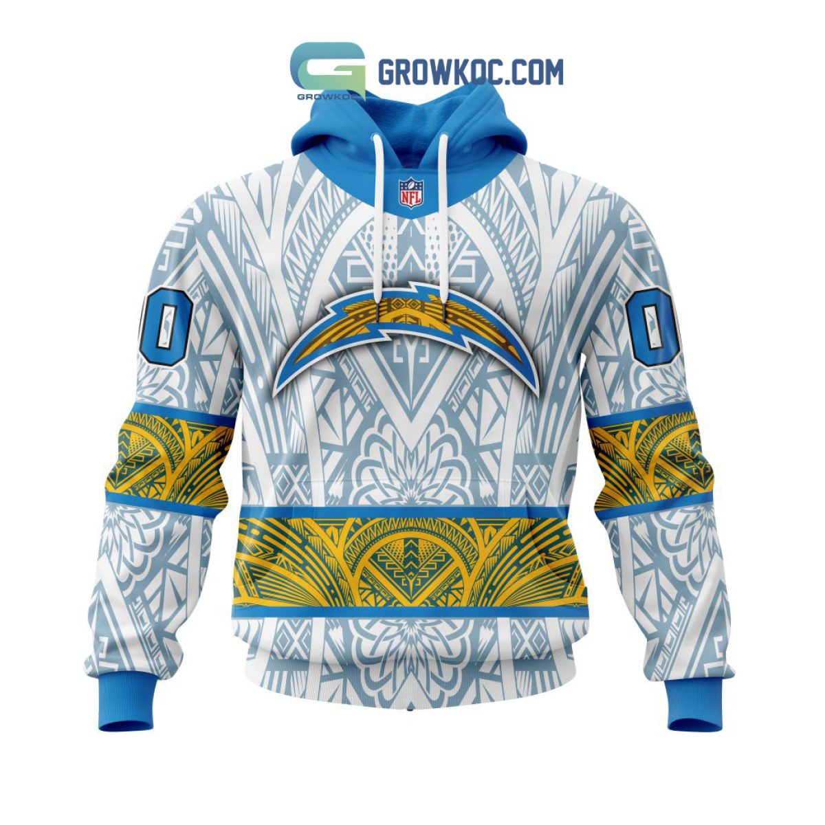 Los Angeles Chargers NFL Angry Star Hawaiian Shirt Custom Name For