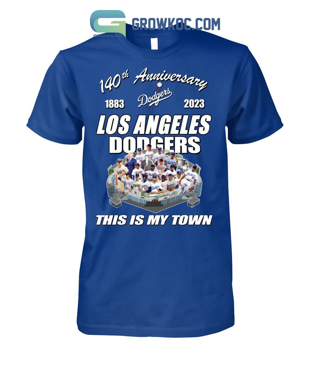 Los Angeles Dodgers 140th Anniversary 1993 2023 T Shirt