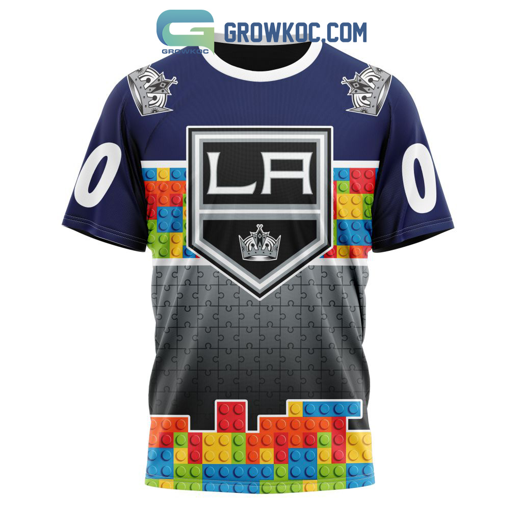 Los Angeles Kings NHL Special Autism Awareness Design Hoodie T