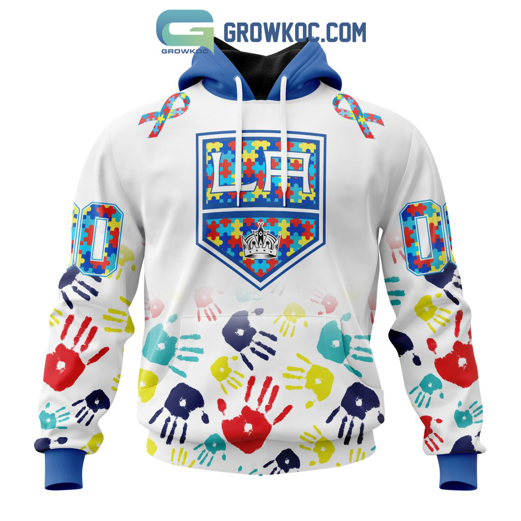 Los Angeles Kings NHL Special Autism Awareness Design Hoodie T Shirt -  Growkoc