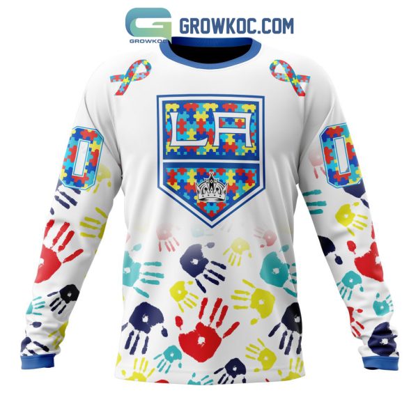 Los Angeles Kings NHL Special Autism Awareness Hands Hoodie T Shirt