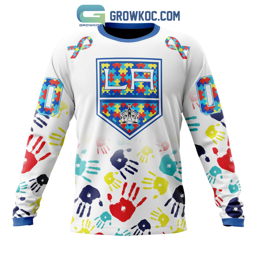 Los Angeles Kings NHL Special Autism Awareness Design Hoodie T