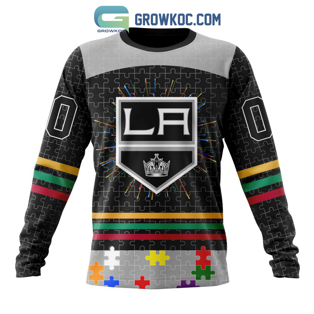 Los Angeles Kings NHL Special Unisex Kits Hockey Fights Against Autism  Hoodie T Shirt - Growkoc