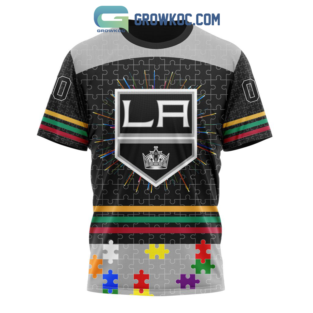 Los Angeles Kings NHL Special Autism Awareness Design Hoodie T Shirt -  Growkoc