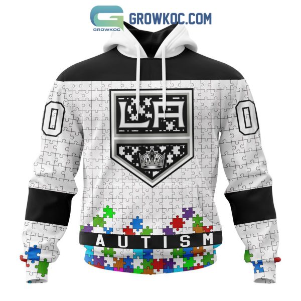 Los Angeles Kings NHL Special Unisex Kits Hockey Fights Against Autism Hoodie T Shirt