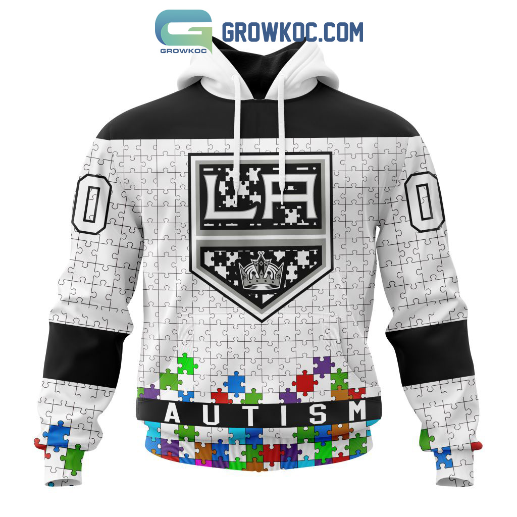 Los Angeles Kings NHL Special Autism Awareness Design Hoodie T