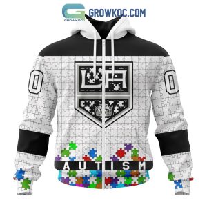 Los Angeles Kings NHL Special Unisex Kits Hockey Fights Against Autism Hoodie T Shirt